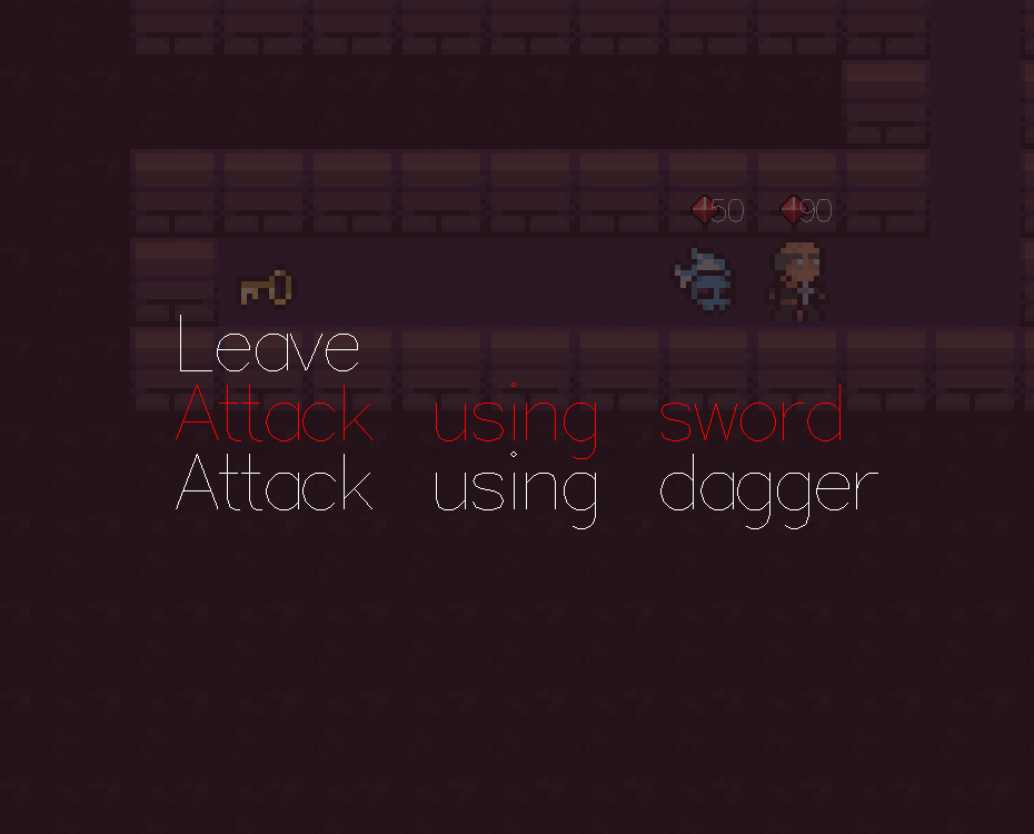 Attack devil using sword