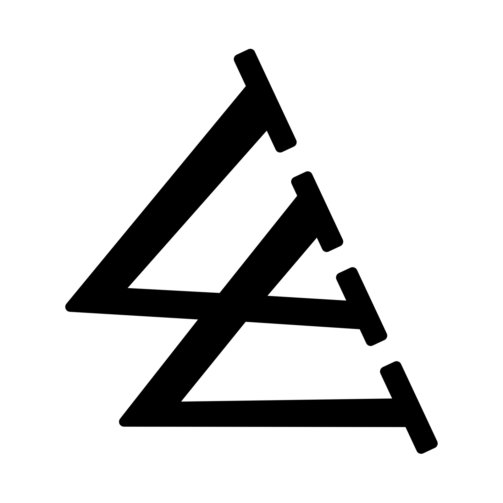 The Wikipedia Logo but rotated