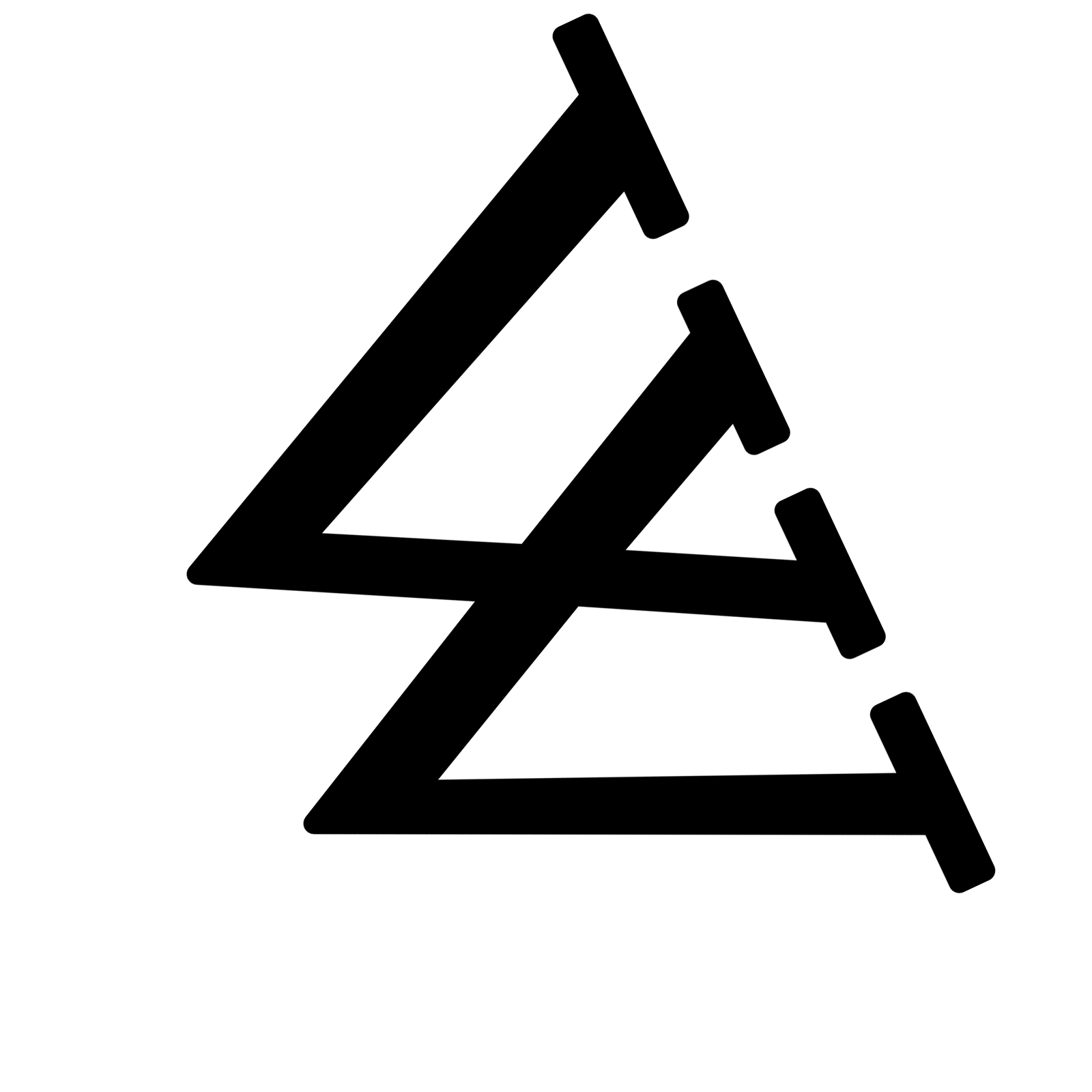 The Wikipedia Logo but rotated
